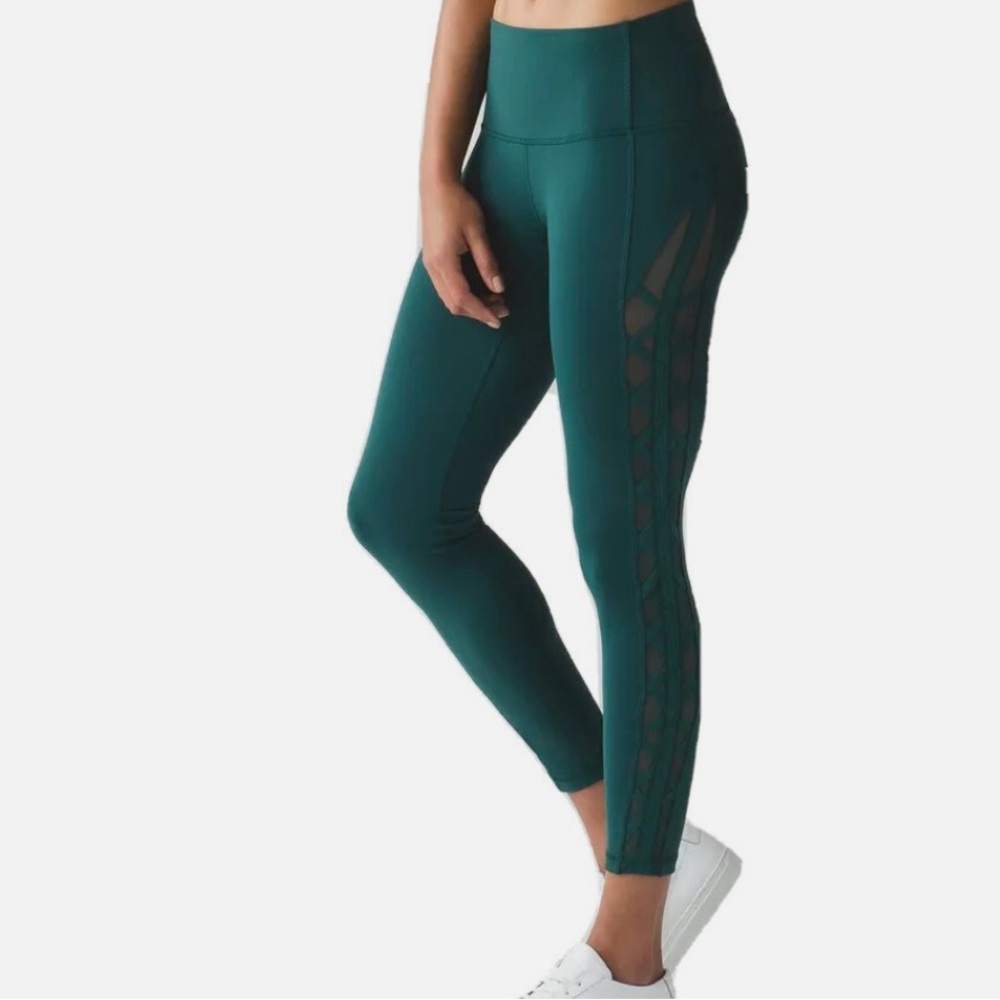 Lululemon Women's High Times Rhythm Green Leggings